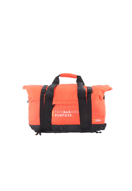 Sac de voyage/sac de sport pliable National Geographic - 26 litres (petit) - Vegan Pathway - Orange