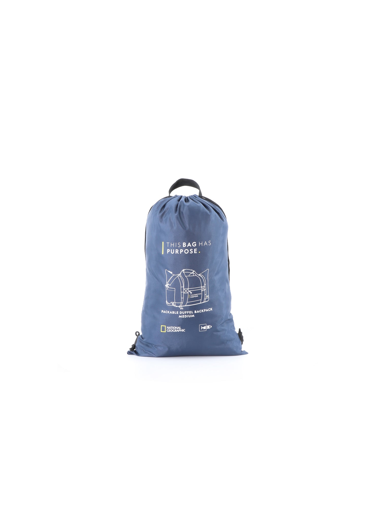 National Geographic Pathway M - Voorkant Blauw opvouw tas | luggage4u.be
