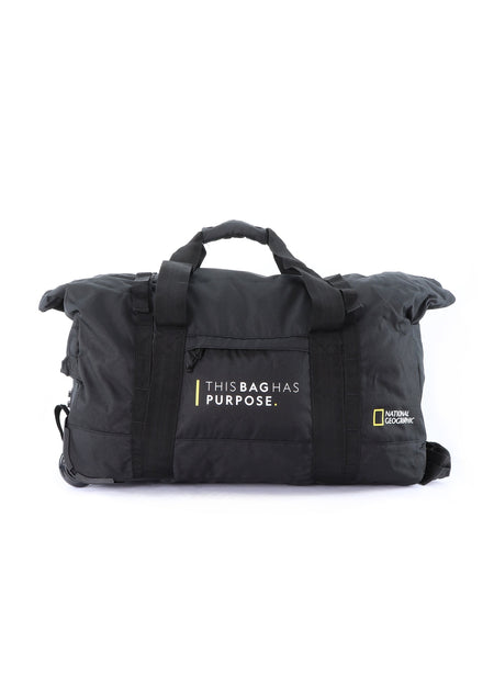 National Geographic Opvouwbare Reistas met wielen / Weekendtas - Vegan - 48 Liter (S) - Pathway - N10442 - Zwart