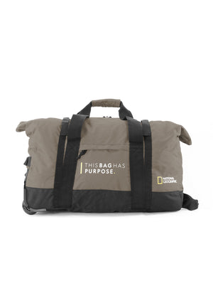 National Geographic Opvouwbare Reistas met wielen / Weekendtas - Vegan - 48 Liter (S) - Pathway - N10442 - Khaki