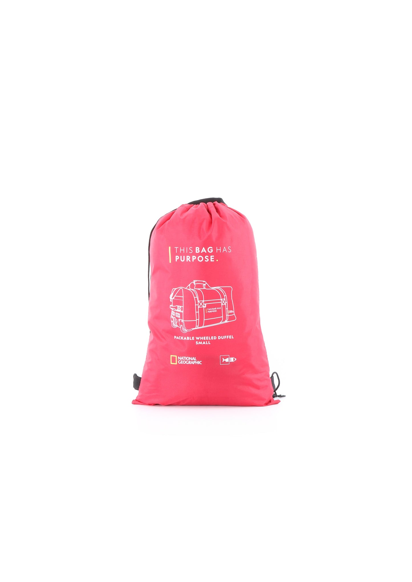 National Geographic Pathway S - Voorkant Rood opvouw tas | luggage4u.be