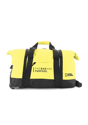 National Geographic Opvouwbare Reistas met wielen / Weekendtas - Vegan - 48 Liter (S) - Pathway - N10442 - Geel