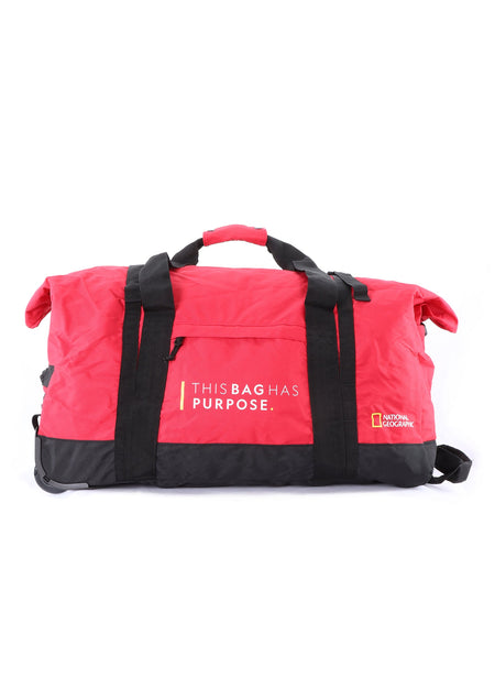 National Geographic Opvouwbare Reistas met wielen / Weekendtas - Vegan - 68 Liter (M) - Pathway - Rood