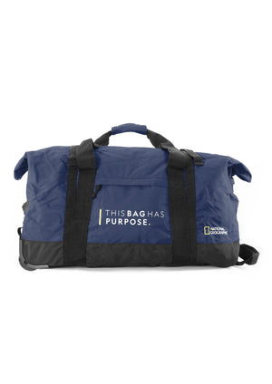 National Geographic Opvouwbare Reistas met wielen / Weekendtas - Vegan - 68 Liter (M) - Pathway - Marine Blauw
