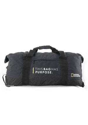 National Geographic Opvouwbare Reistas met wielen / Weekendtas - Vegan - 92 Liter (L) - Pathway - N10444 - Zwart