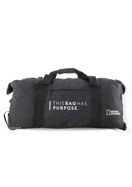 National Geographic Opvouwbare Reistas met wielen / Weekendtas - Vegan - 92 Liter (L) - Pathway - N10444 - Zwart
