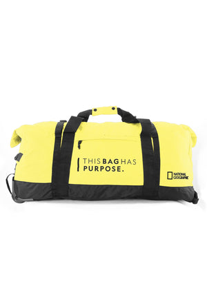 National Geographic Opvouwbare Reistas met wielen / Weekendtas - Vegan - 92 Liter (L) - Pathway - N10444 - Geel