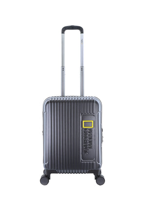National Geographic Handbagage Harde Koffer / Trolley / Reiskoffer - 55 cm (Small) - Canyon - Metallic Zwart