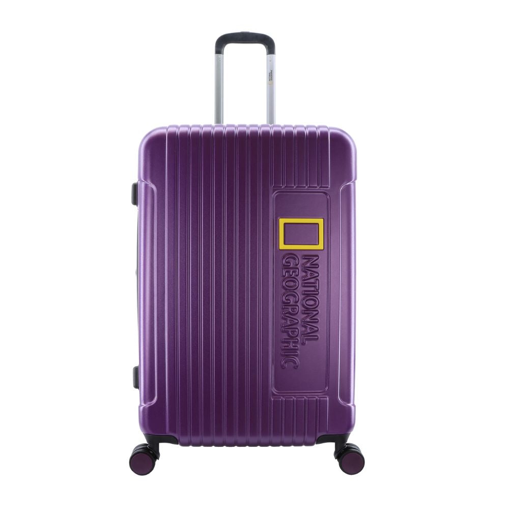 National Geographic Canyon L - Voorkant Paars hard reiskoffer | luggage4u.be
