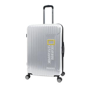 National Geographic Harde Koffer / Trolley / Reiskoffer - 77 cm (Large) - Canyon - Zilver