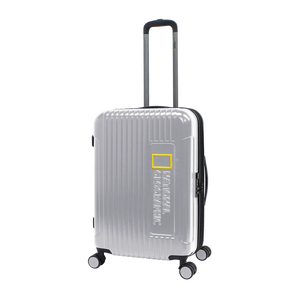 National Geographic Harde Koffer / Trolley / Reiskoffer - 67 cm (Medium) - Canyon - Zilver
