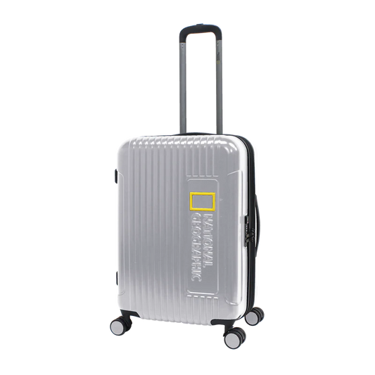 National Geographic Hard Case / Trolley / Travel Case - 67 cm (Moyen) - Canyon - Argent