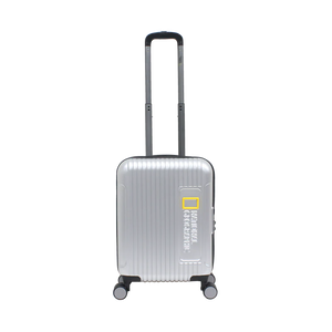 National Geographic Handbagage Harde Koffer / Trolley / Reiskoffer - 55 cm (Small) - Canyon - Zilver