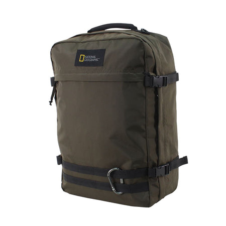 National Geographic 3 in 1 Handbagage Rugzak / Laptop Rugzak / Reistas / Weekendtas - Hybrid – 32 Liter (M) - Khaki
