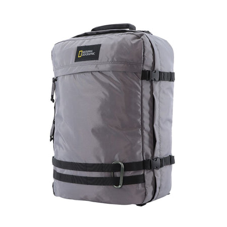 National Geographic 3 in 1 Handbagage Rugzak / Laptop Rugzak / Reistas / Weekendtas - Hybrid – 32 Liter (M) - Grijs