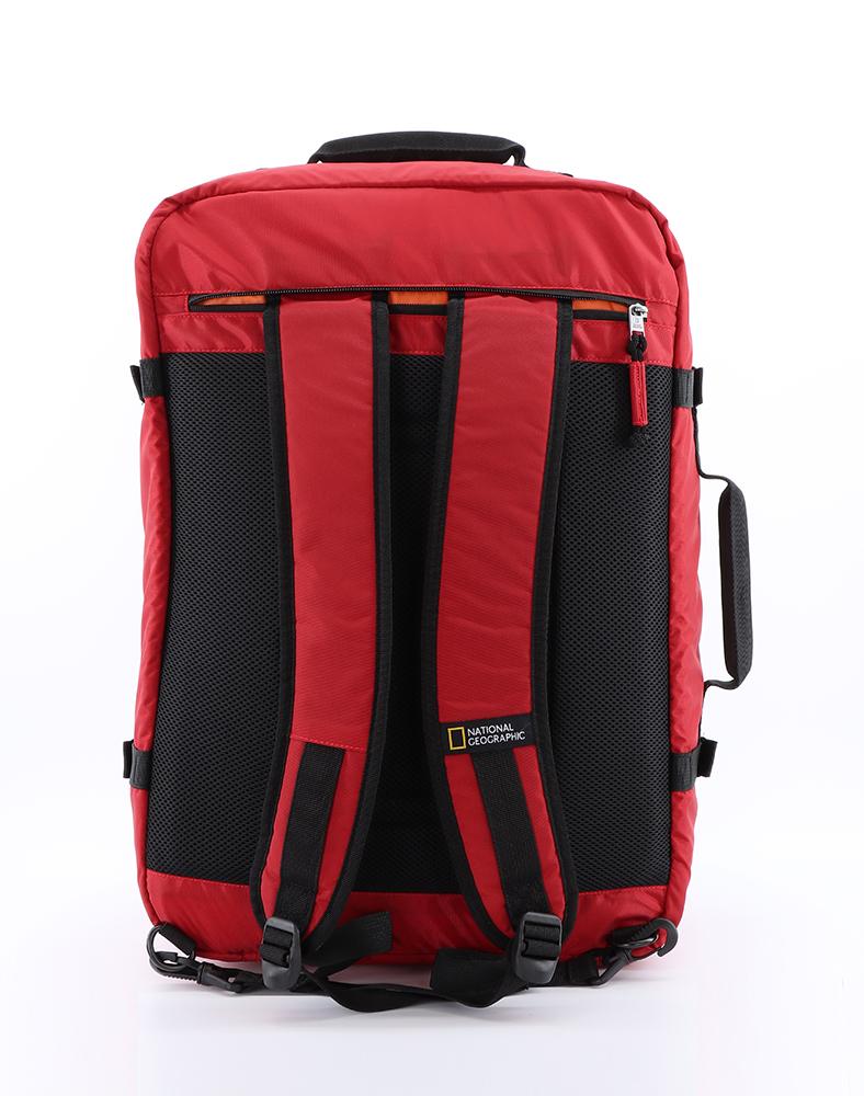 National Geographic 3 en 1 bagage à main sac à dos/sac à dos pour ordinateur portable/sac de voyage/sac de nuit - hybride - 32 litres (M) - rouge