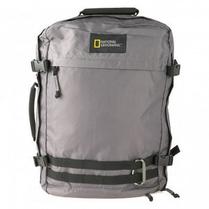 National Geographic 3 in 1 Handbagage Rugzak / Laptop Rugzak / Reistas / Weekendtas - Hybrid – 32 Liter (M) - Grijs