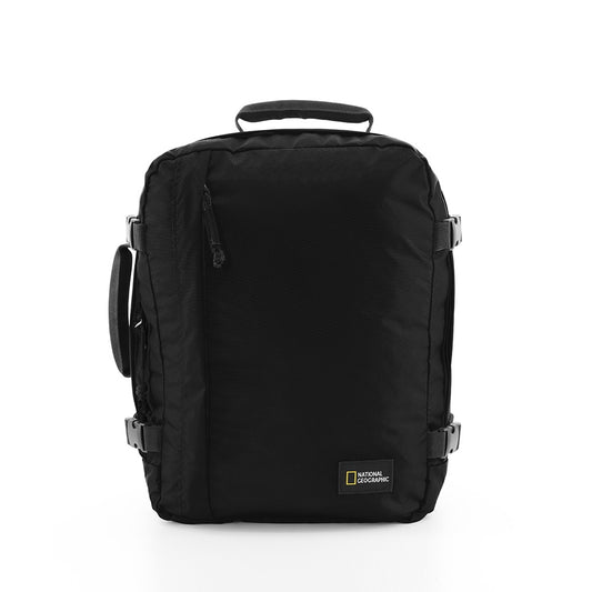 National Geographic 3 en 1 Bagage à main Sac à dos / Sac à dos pour ordinateur portable / Sac de voyage / Sac de week-end - Hybride - 23 Litres (S) - Noir