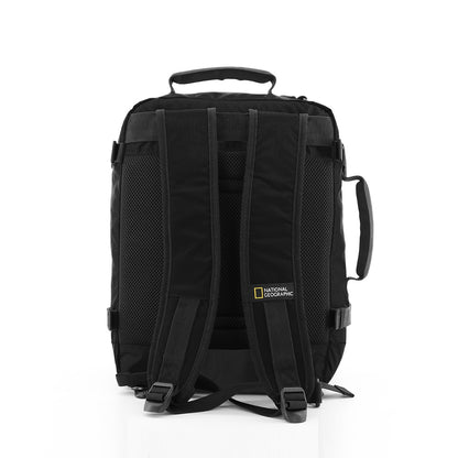 National Geographic 3 in 1 Handbagage Rugzak / Laptop Rugzak / Reistas / Weekendtas - Hybrid – 23 Liter (S) - Zwart