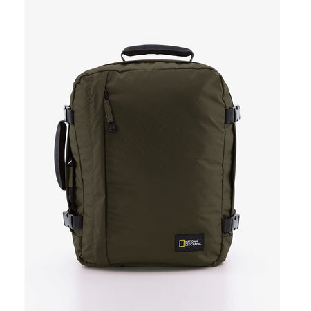 National Geographic 3 en 1 bagage à main sac à dos/sac à dos pour ordinateur portable/sac de voyage/sac de voyage - hybride - 23 litres (S) - kaki