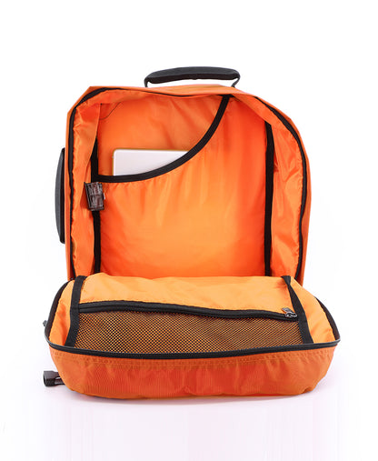 National Geographic 3 in 1 Handbagage Rugzak / Laptop Rugzak / Reistas / Weekendtas - Hybrid – 23 Liter (S) - Oranje