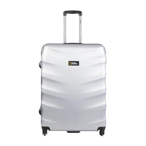 National Geographic Harde Koffer / Trolley / Reiskoffer - 76 cm (Large) - Arete - Zilver