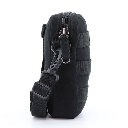 National Geographic Milestone - Zijkant Zwart schoudertas | luggage4u.be