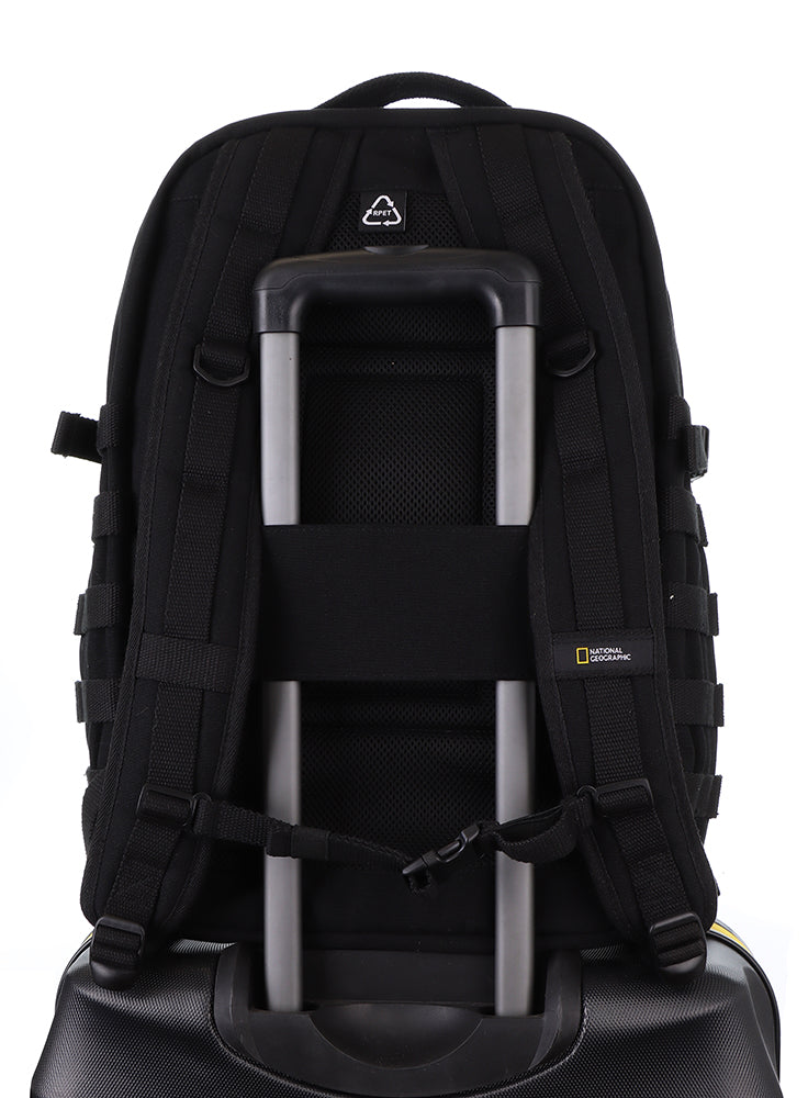 National Geographic Milestone - Achterkant Outdoor laptop rugzak Zwart | luggage4u.be