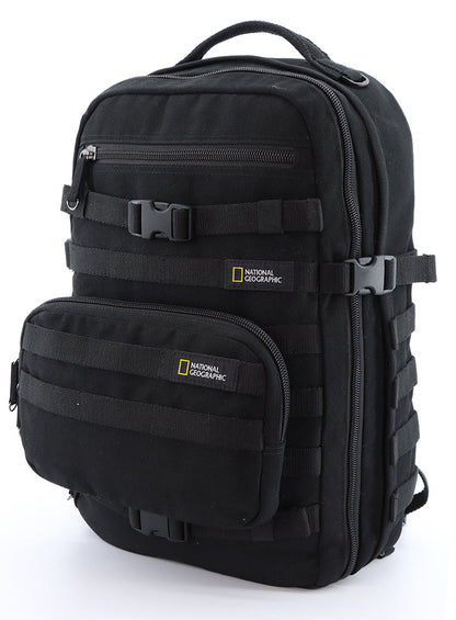 National Geographic Milestone - Voorkant Outdoor laptop rugzak Zwart | luggage4u.be