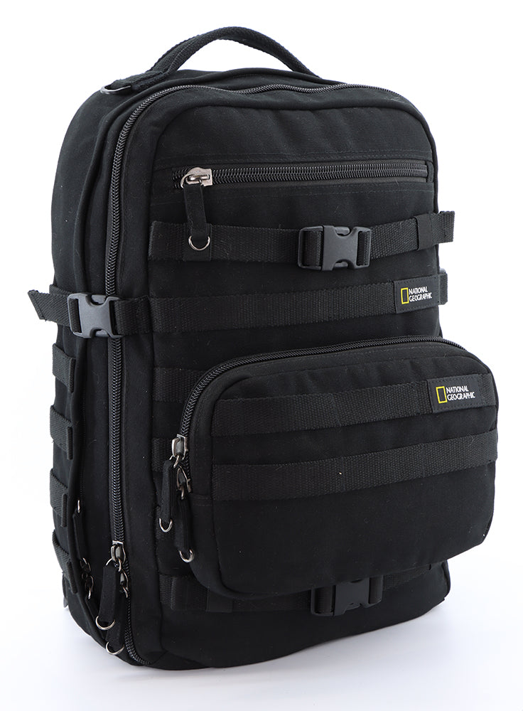 National Geographic Milestone - Voorkant Outdoor laptop rugzak Zwart | luggage4u.be