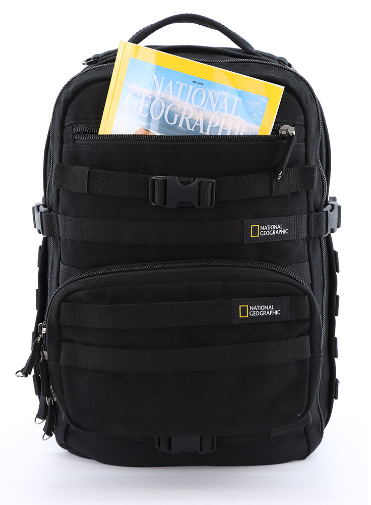 National Geographic Milestone - Voorkant Outdoor laptop rugzak Zwart | luggage4u.be