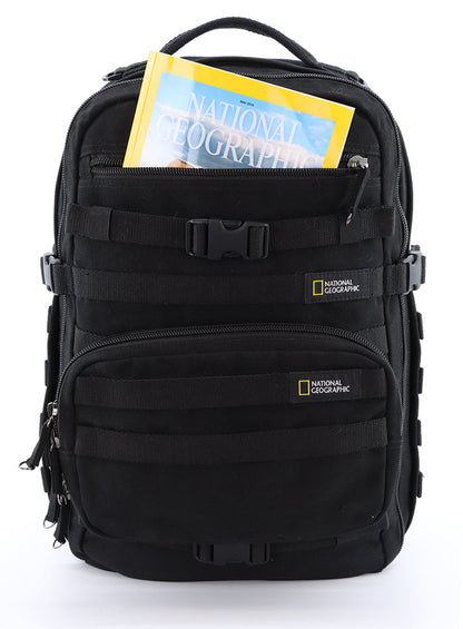 National Geographic Milestone - Voorkant Outdoor laptop rugzak Zwart | luggage4u.be