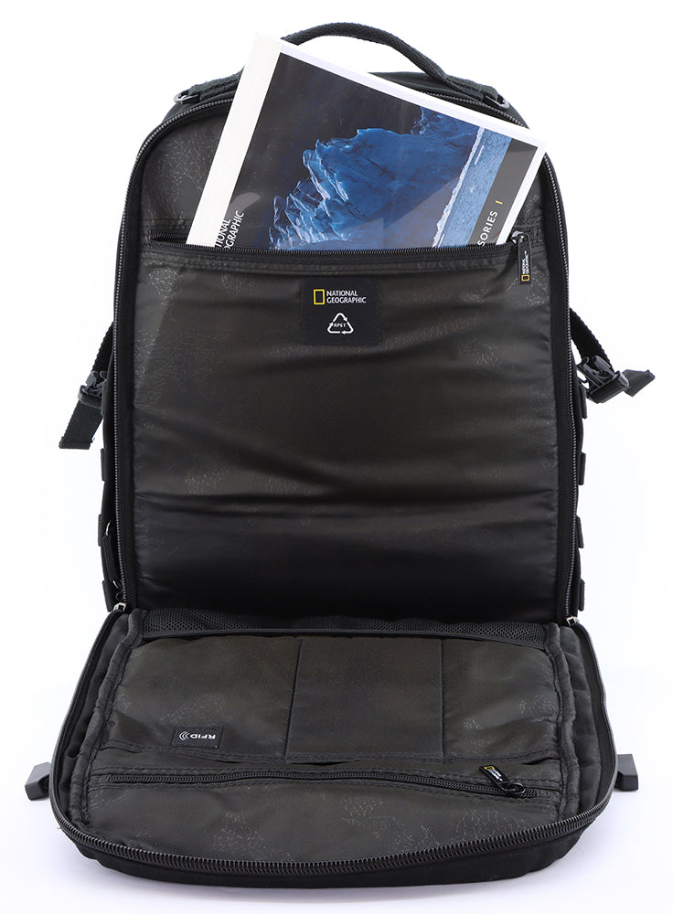 National Geographic Milestone - Binnenkant Outdoor laptop rugzak Zwart | luggage4u.be