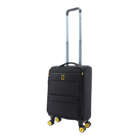 National Geographic Handbagage Zachte Koffer / Trolley / Reiskoffer - 46 cm (Small) - Passage- Zwart