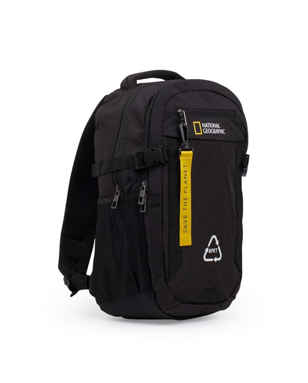 National Geographic Natural - Voorkant Zwart laptop rugzak | luggage4u.be