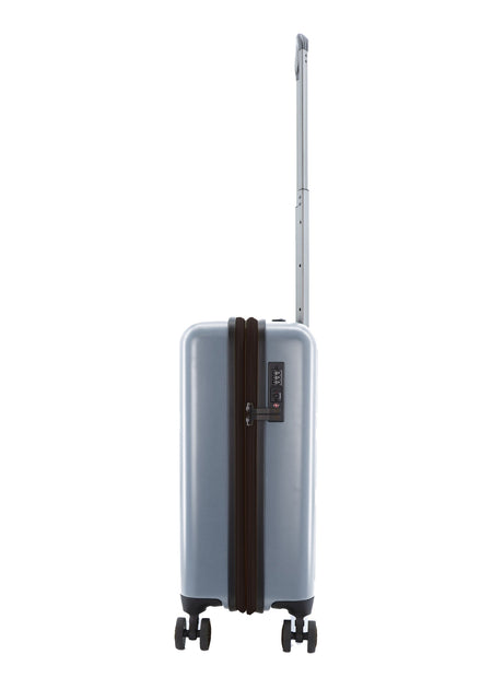 National Geographic Handbagage Harde Koffer / Trolley / Reiskoffer - 55 cm (Small) - Globe - Zilver