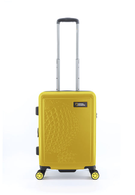 National Geographic Handbagage Harde Koffer / Trolley / Reiskoffer - 55 cm (Small) - Globe - Geel