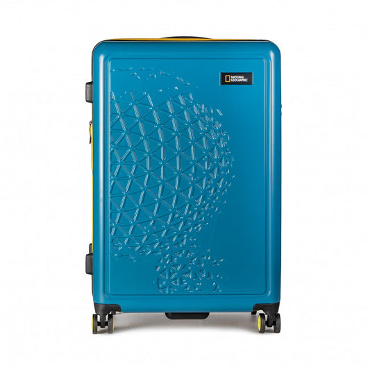 National Geographic Hard Case / Trolley / Travel Case - 78 cm (Extra Large) - Globe - Bleu