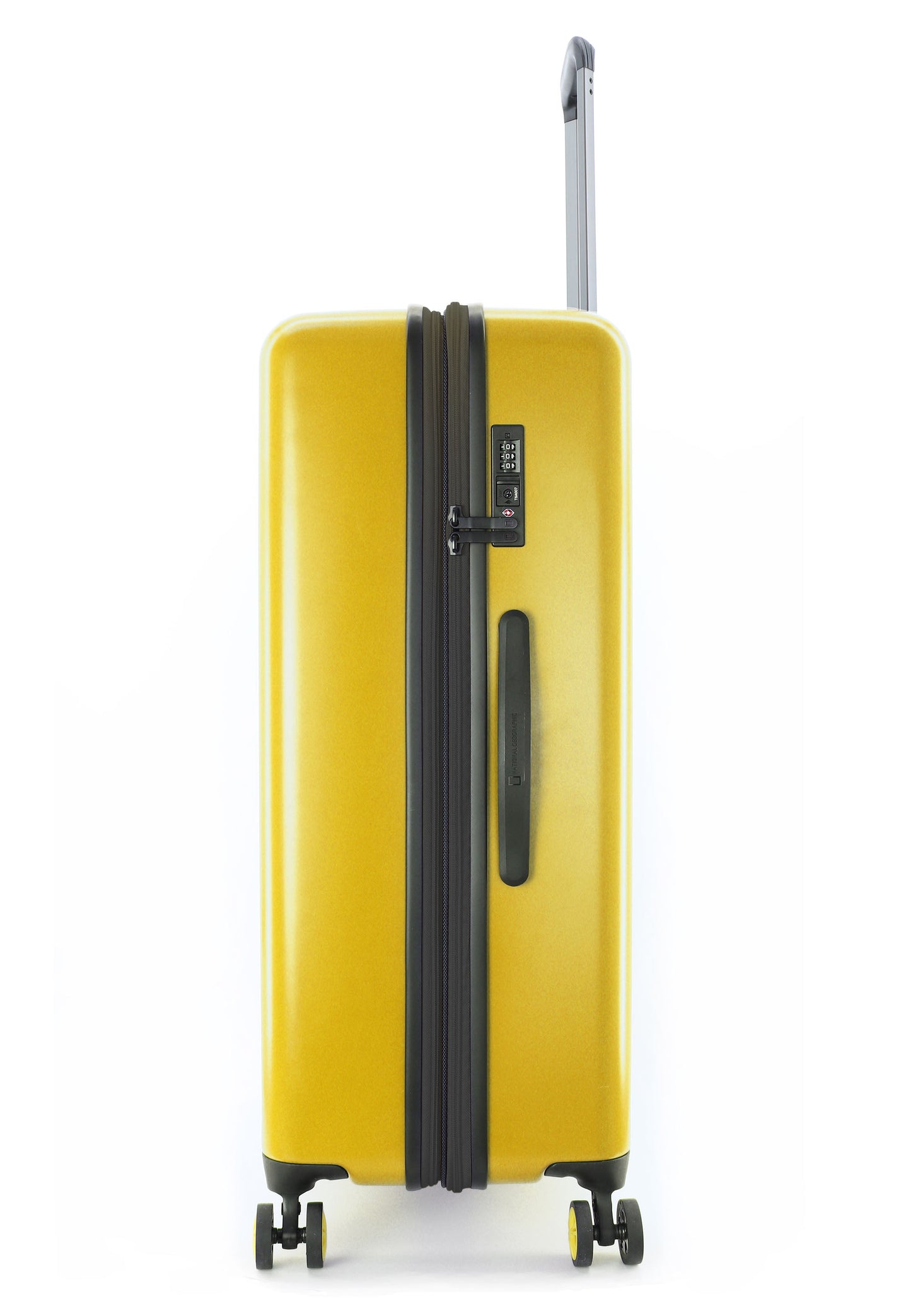 National Geographic Harde Kofferset 3-Delig / Reiskofferset / Trolleyset - Globe - Geel