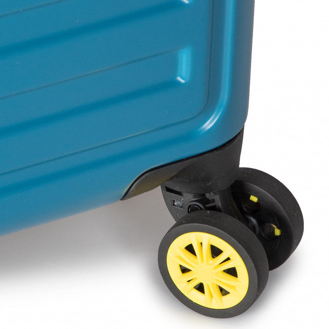 National Geographic Handbagage Harde Koffer / Trolley / Reiskoffer - 55 cm (Small) - Globe - Blauw