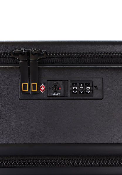 National Geographic Lodge S - TSA-Slot Aanzicht Zwart hard reiskoffer | luggage4u.be