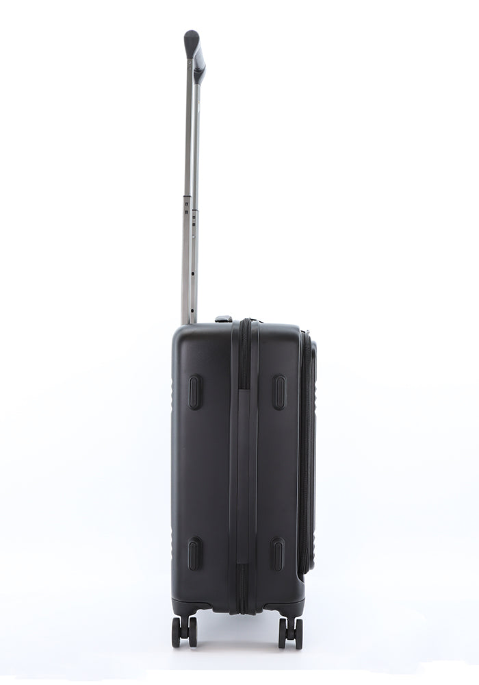 National Geographic Lodge S - Zijkant Zwart hard reiskoffer | luggage4u.be