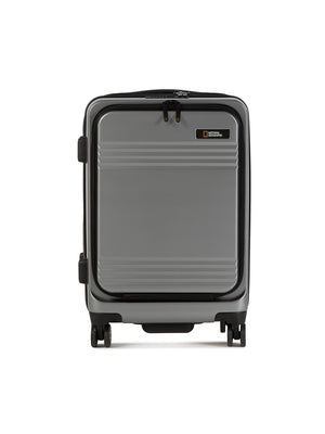 National Geographic Uitbreidbare Handbagage Harde Koffer / Trolley / Reiskoffer - 56.5 cm (Small) - Lodge - Zilver