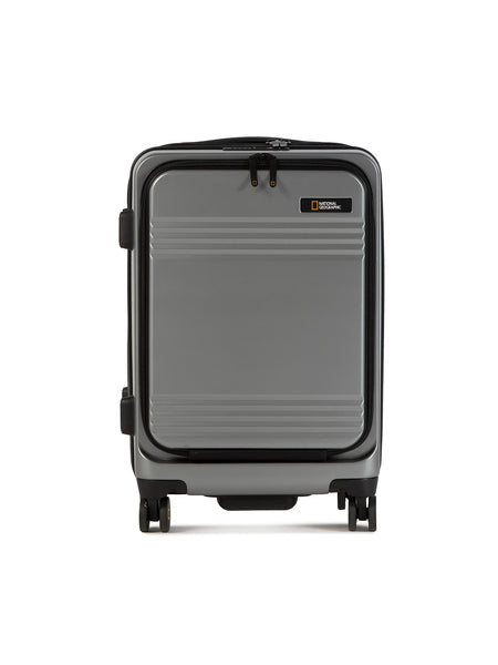 National Geographic Uitbreidbare Handbagage Harde Koffer / Trolley / Reiskoffer - 56.5 cm (Small) - Lodge - Zilver