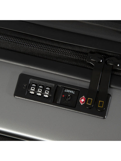 National Geographic Uitbreidbare Handbagage Harde Koffer / Trolley / Reiskoffer - 56.5 cm (Small) - Lodge - Zilver