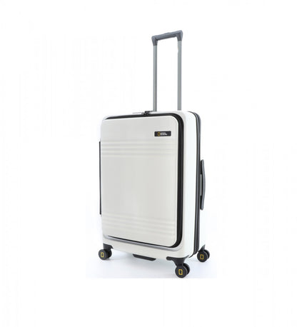 National Geographic Expandable Hard Case / Trolley / Travel Case - 67,8 cm (Moyen) - Lodge - Blanc