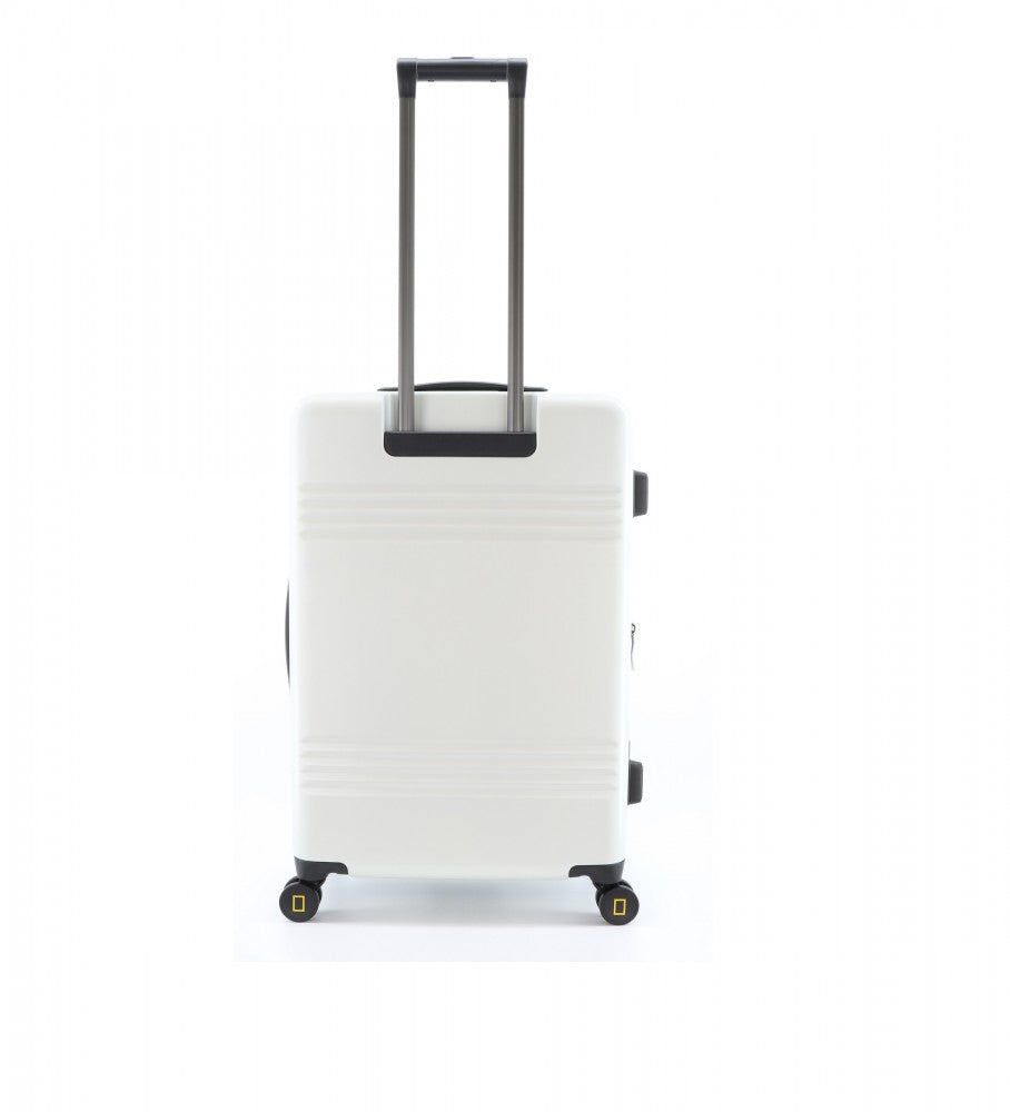 National Geographic Expandable Hard Case / Trolley / Travel Case - 67,8 cm (Moyen) - Lodge - Blanc