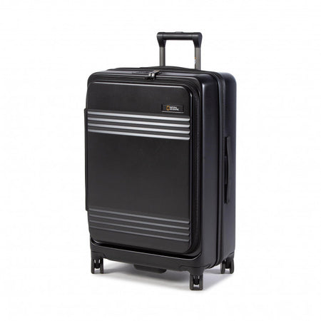 National Geographic Uitbreidbare Harde Koffer / Trolley / Reiskoffer - 67.8 cm (Medium) - Lodge - Zwart