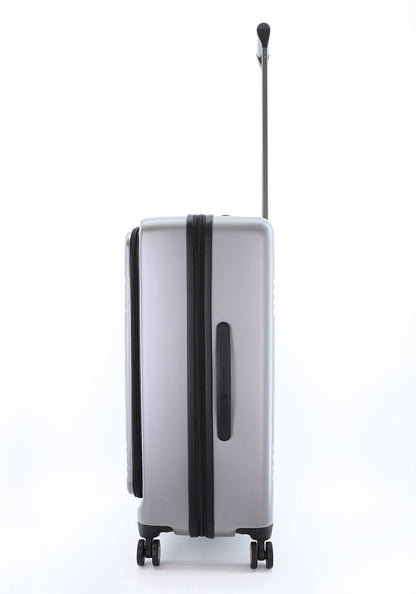 National Geographic Lodge M - Zijkant Zilver hard reiskoffer | luggage4u.be