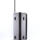 National Geographic Lodge M - Zijkant Zilver hard reiskoffer | luggage4u.be